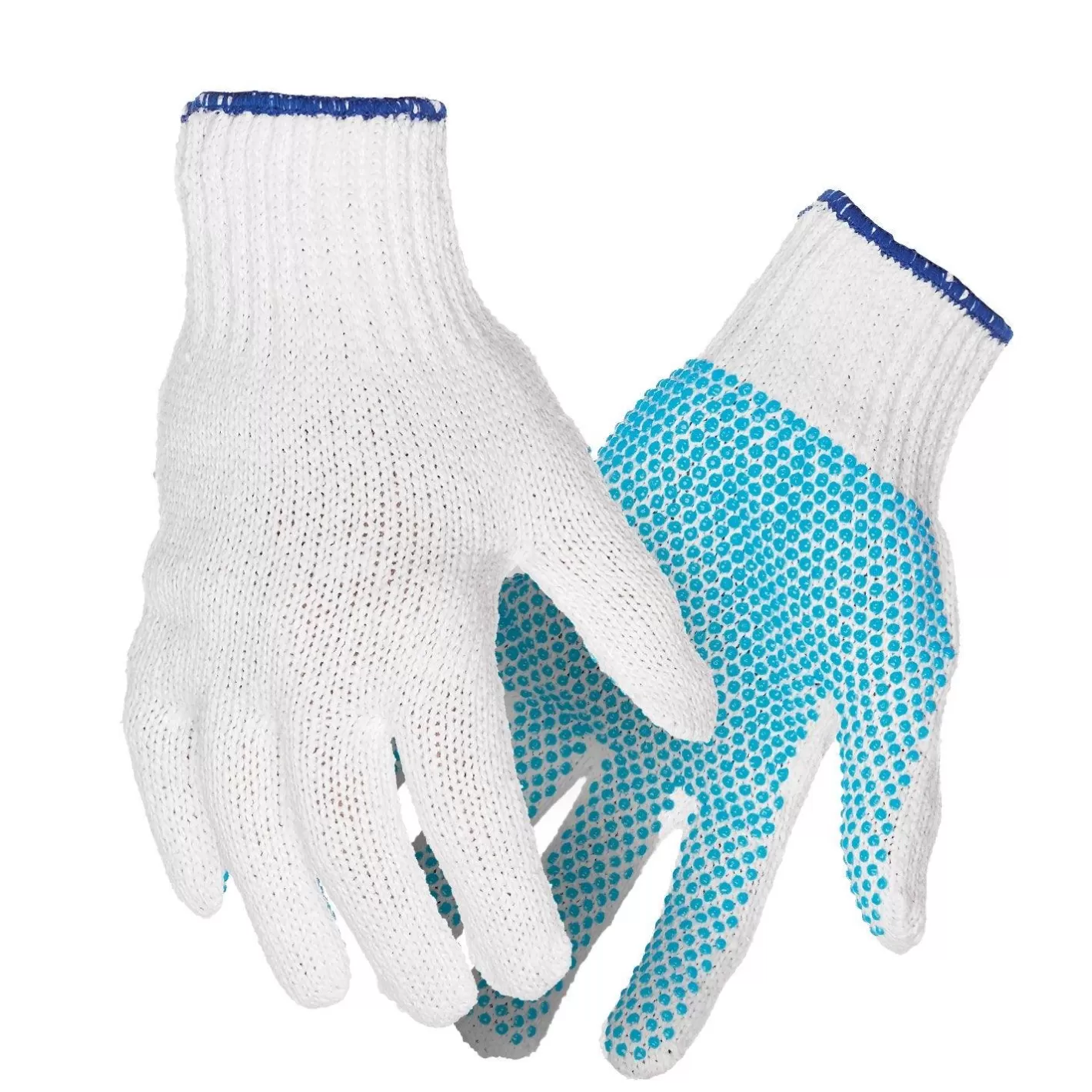 Hot VELTUFF Polka Dot Knit Gloves White