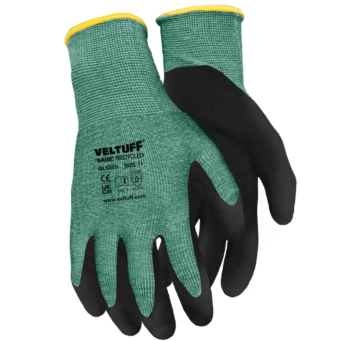 Sale VELTUFF Sage Recycled Flex Glove Green